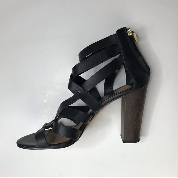 Dolce Vita Women's Black Brown Nolin High-Heel Open Toe Strappy Sandals Size 9.5 - Picture 5 of 10